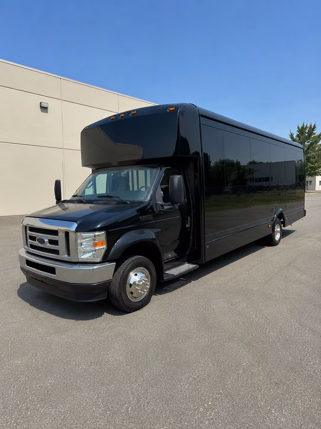 Passenger seating aboard a party bus rental serving Las Vegas