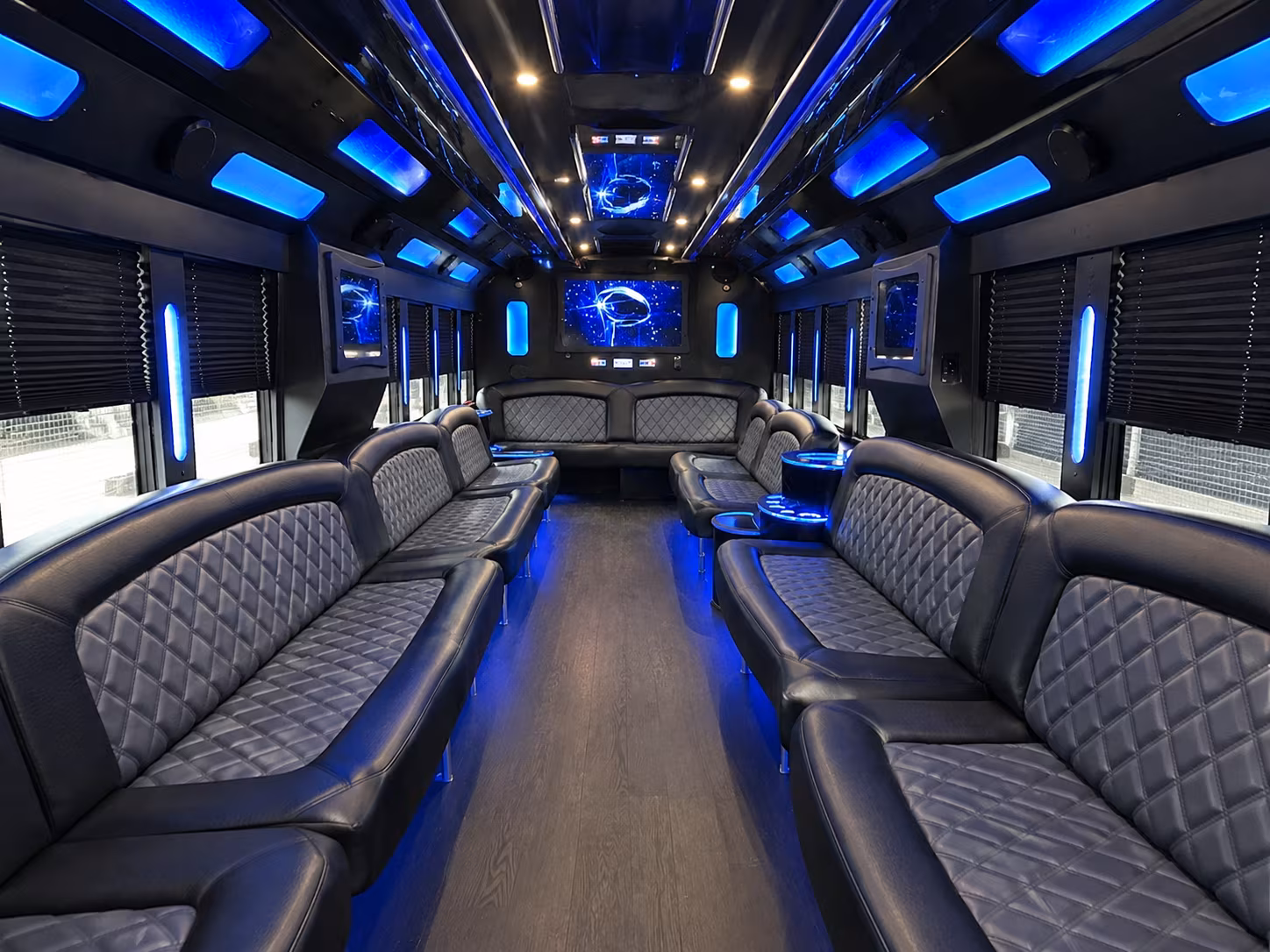 Las Vegas Private Event Transportation party bus exterior