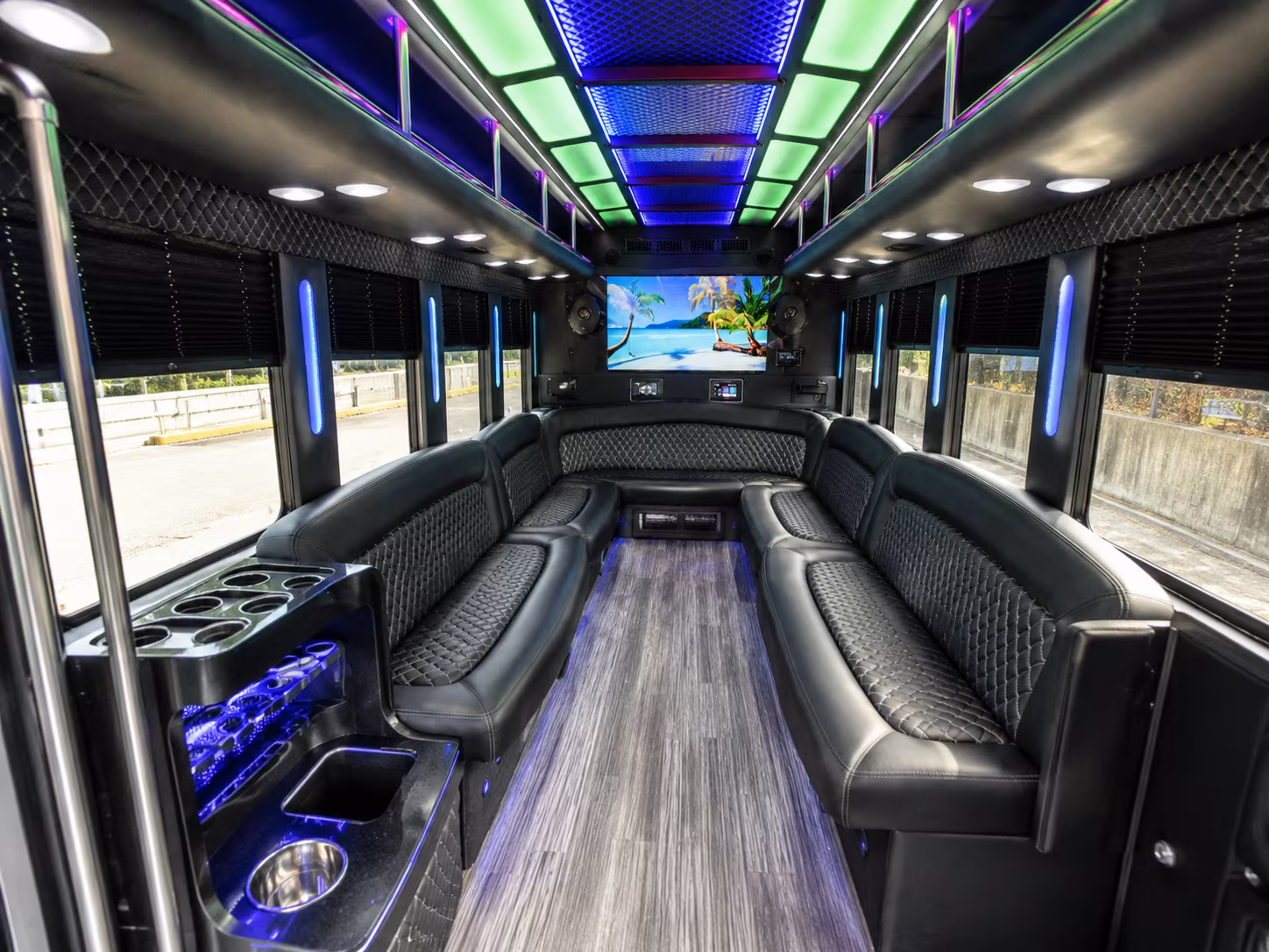 Las Vegas Prom & Homecoming Transportation party bus exterior