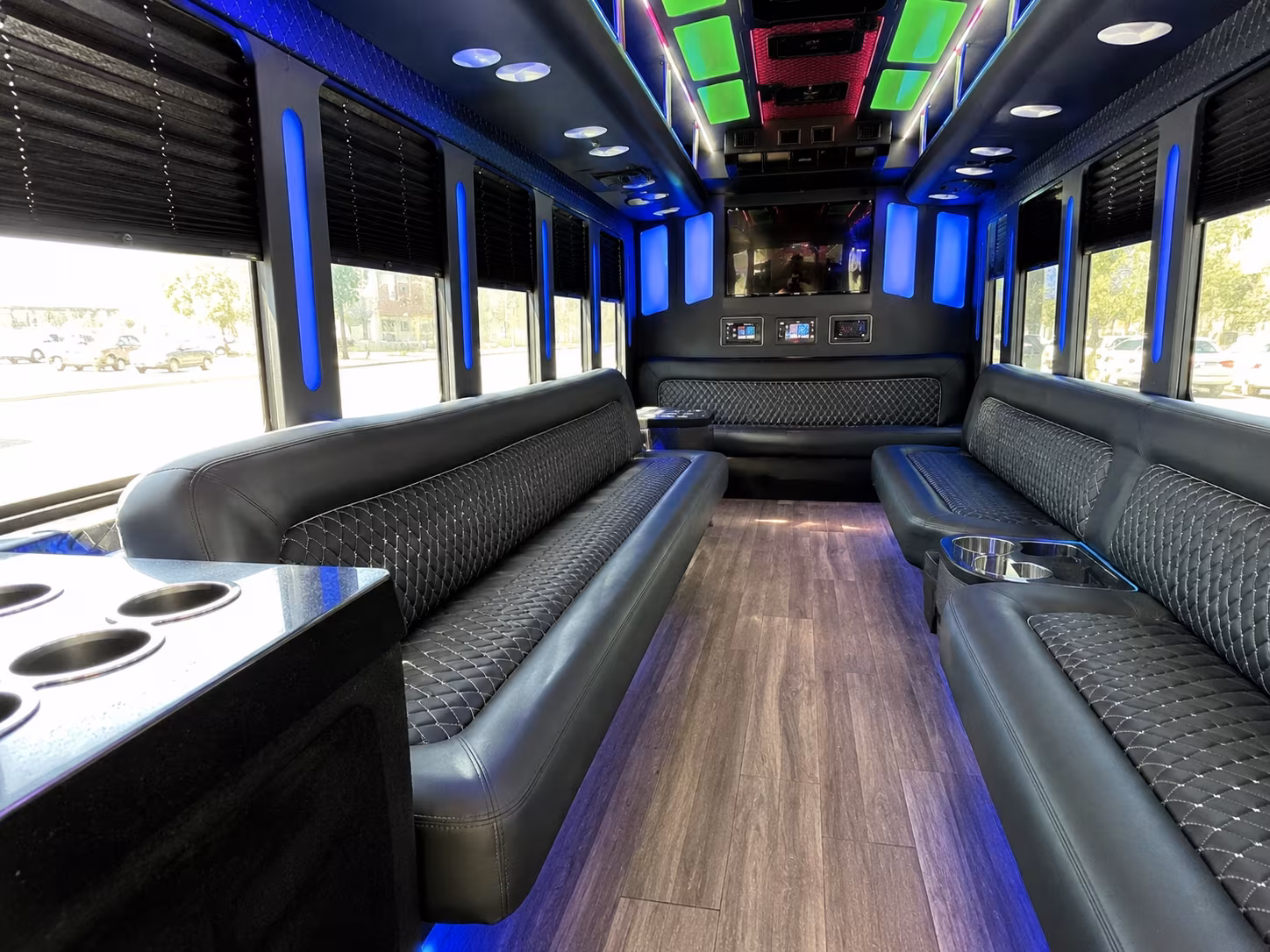 Las Vegas Prom & Homecoming Transportation party bus interior