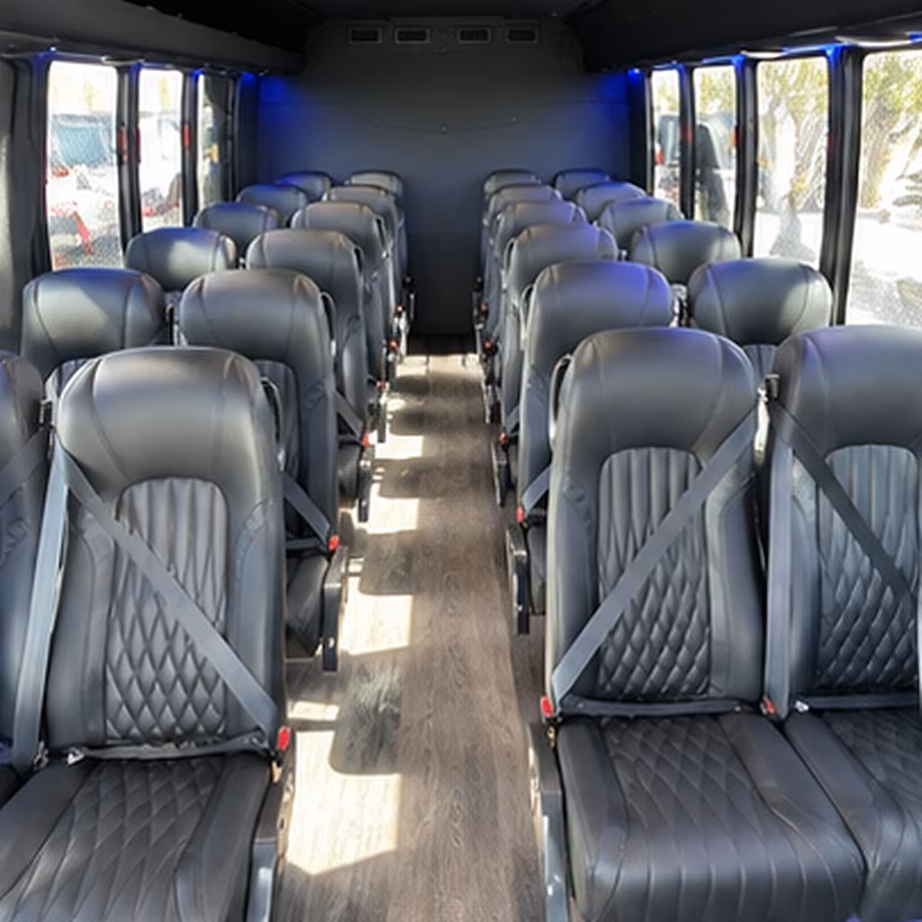 Las Vegas School Event Transportation party bus interior