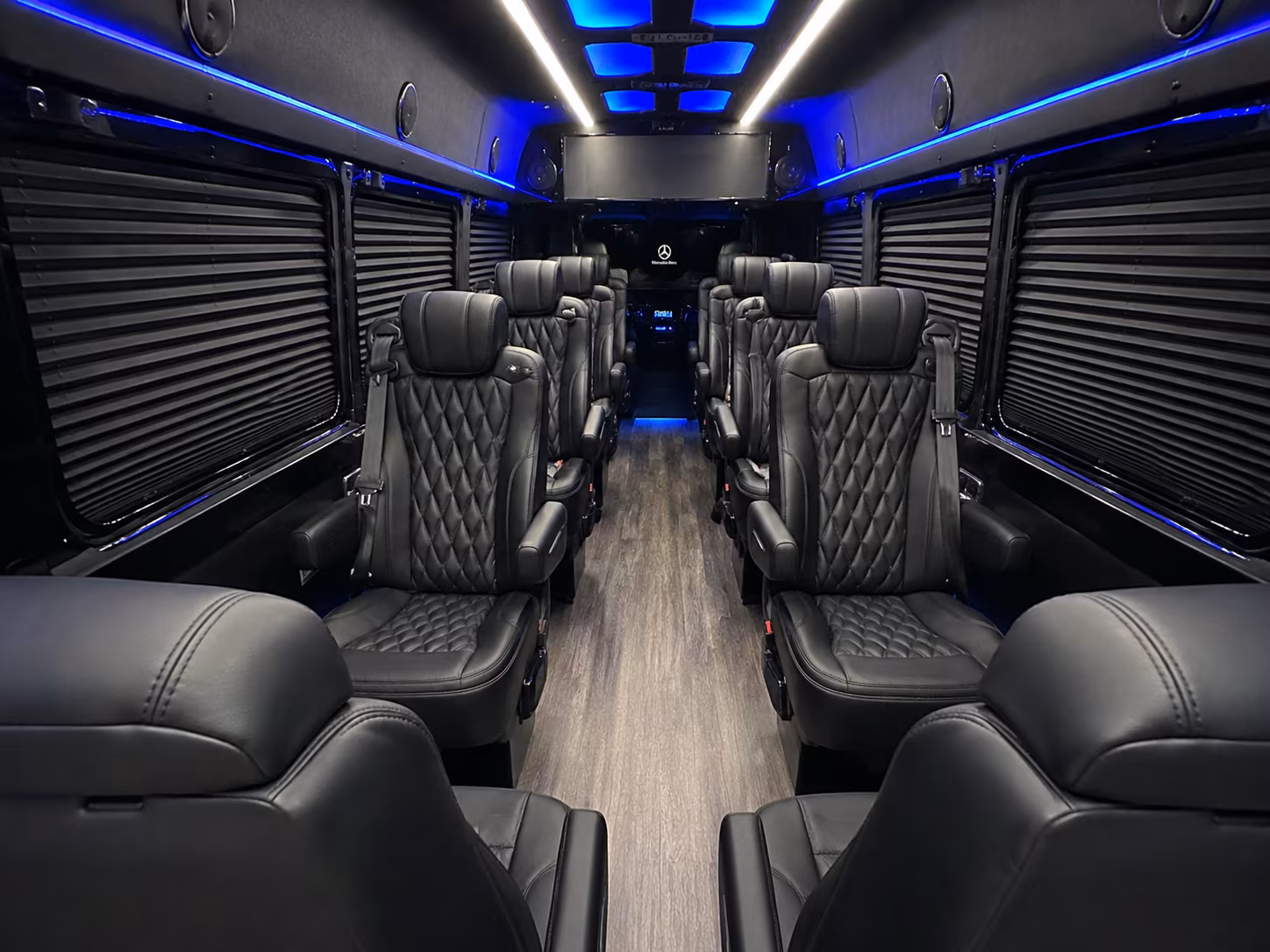 Las Vegas School Event Transportation party bus exterior