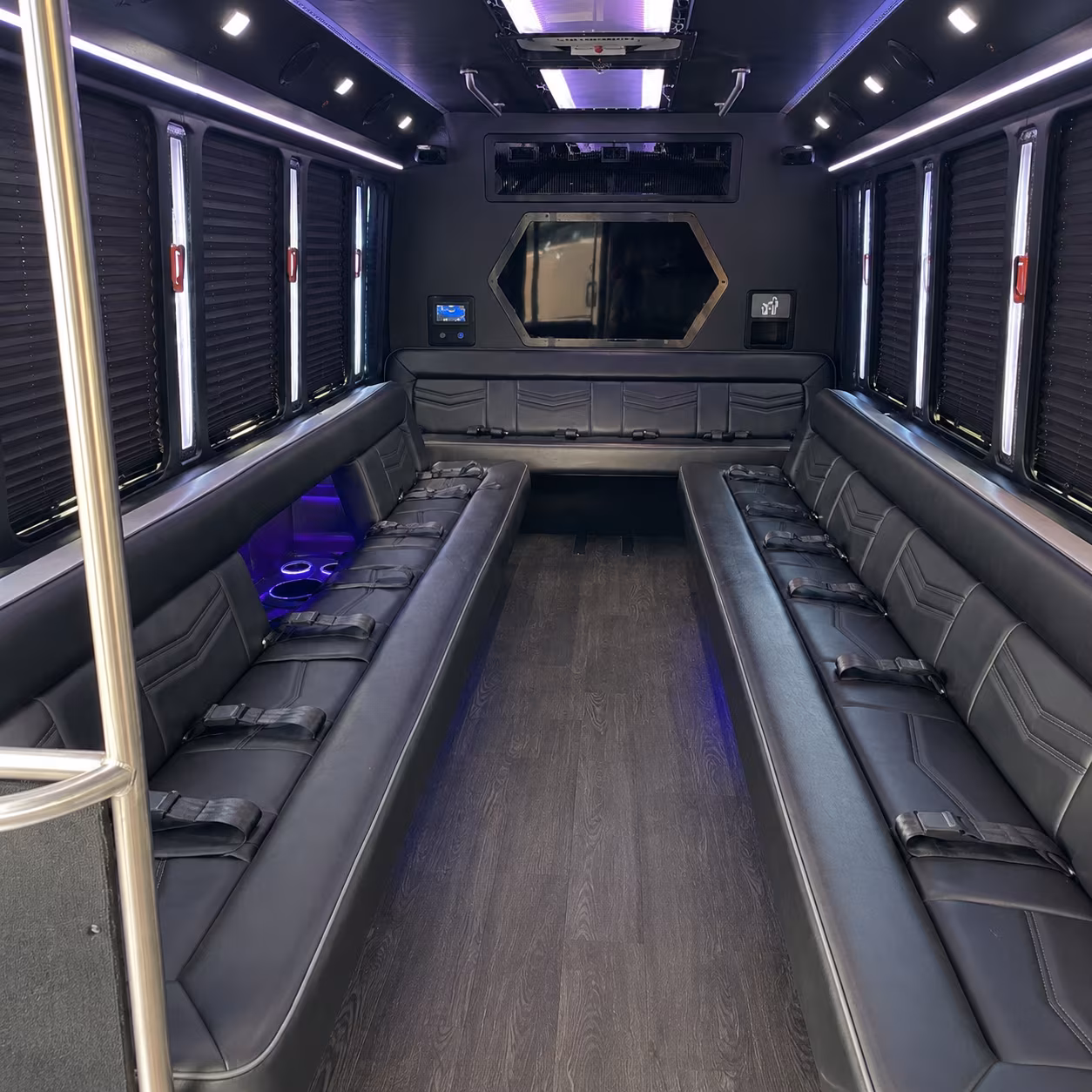Las Vegas Wedding Transportation party bus exterior