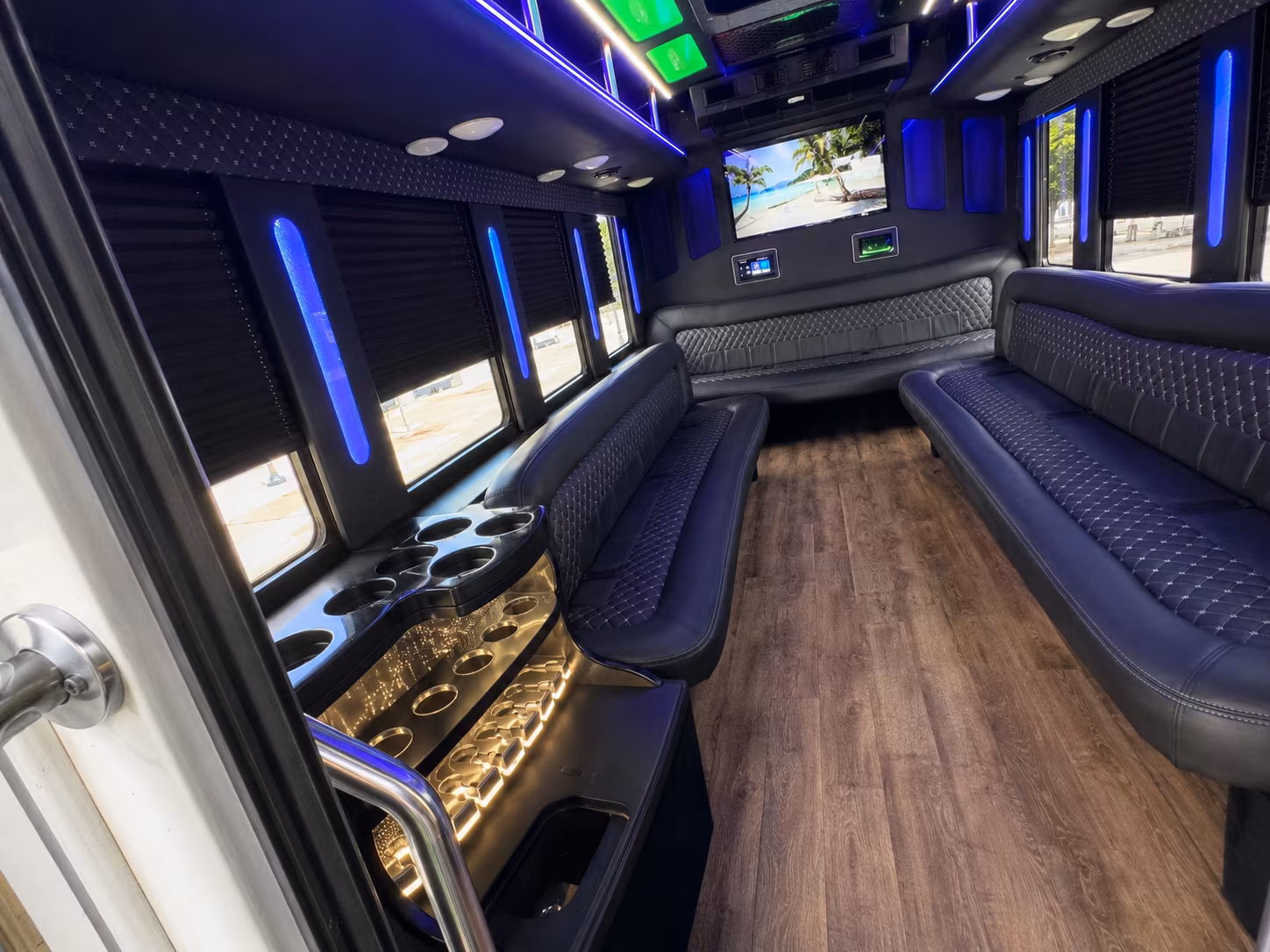 Las Vegas Winery Tour & Pub Crawl Transportation party bus exterior